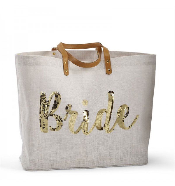 Bride Gold Sequin Tote Bride Gold Sequin Tote
