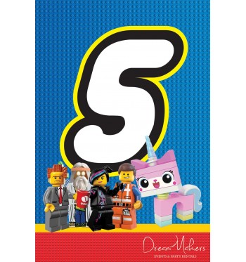 lego party table numbers signs 4 x 6 numbers from 1 10