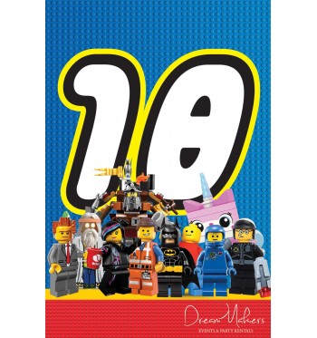 lego party table numbers signs 4 x 6 numbers from 1 10