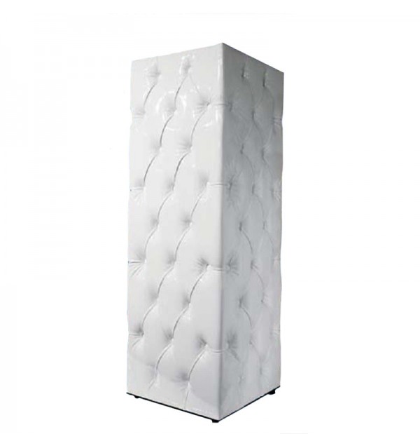 White Tufted Pedestal White Tufted Pedestal